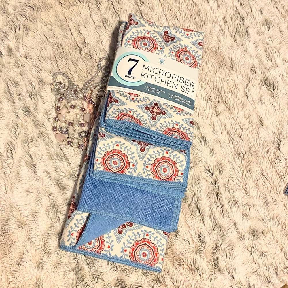 👳‍♂️🧽Sultans Linens 7pc Microfiber Kitchen Set